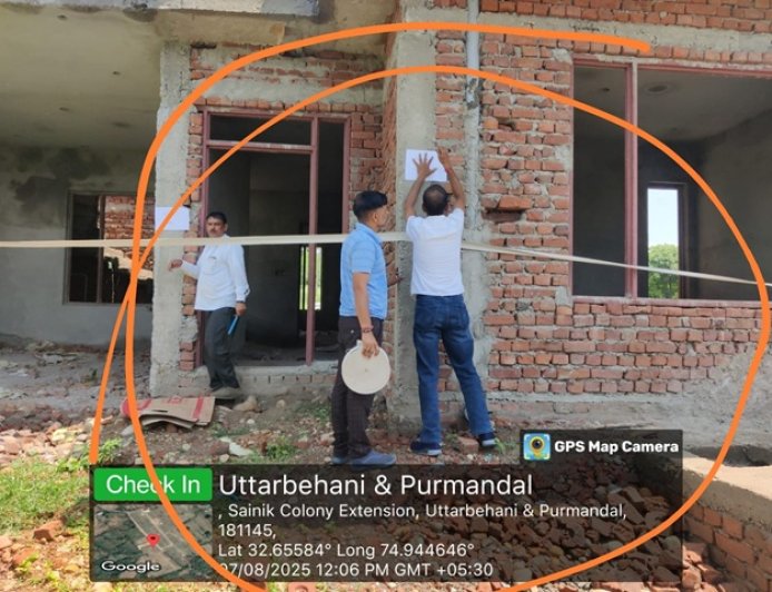 Jammu Dev Authority seals Commercial/Residential premises constructed without valid permissions